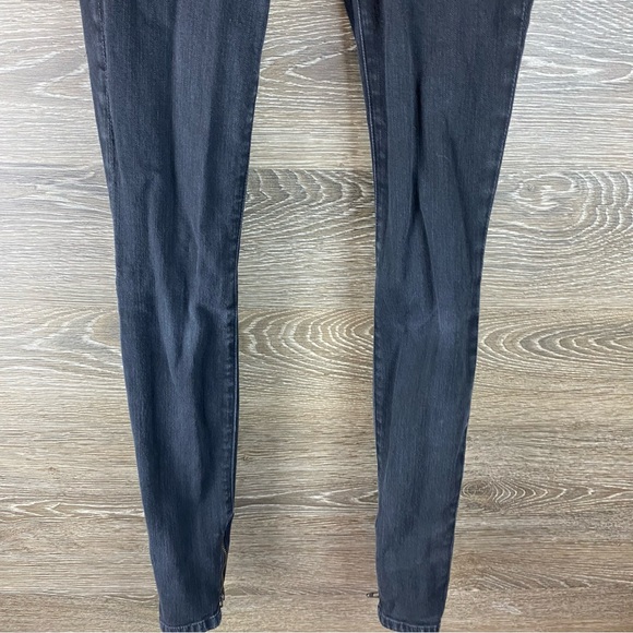 Vince Calgary Ankle Zip Moto Skinny Jeans Size 24 - Picture 3 of 10